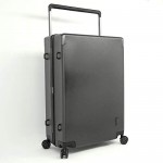 M&A Lakeside Wide Trolley Spinner Luggage with TSA-Lock Black 2-Piece Set