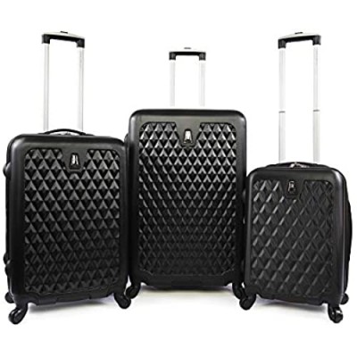 Pacific Coast Signature Pandora Hardside Rolling Luggage Set  Black  One Size