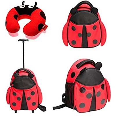 Red Balloon Soft Upright Luggage Set  4-Piece Ladybug