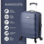 Regent Square Travel - 3 Piece Luggage Sets with Build-In TSA Lock and Spinner Goodyear Wheels – Mangusta Hard Case (Asphalt)
