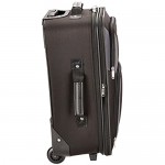Rockland Fashion Softside Upright Luggage Set Black/Gray 2-Piece (14/19)