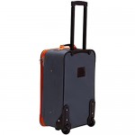 Rockland Journey Softside Upright Luggage Set Charcoal 4-Piece (14/19/24/28)
