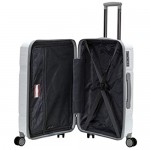 Rockland Linear 3-Piece Hardside Spinner Wheel Luggage Set White (19/23/27)