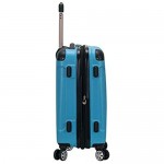 Rockland London Hardside Spinner Wheel Luggage Turquoise 3-Piece Set (20/24/28)