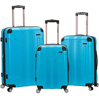 Rockland London Hardside Spinner Wheel Luggage  Turquoise  3-Piece Set (20/24/28)