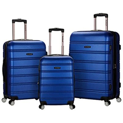 Rockland Melbourne Hardside Expandable Spinner Wheel Luggage  Blue  3-Piece Set (20/24/28)