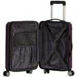 Rockland Star Trail Hardside Spinner Wheel Luggage Purple 2-Piece Set (20/28)