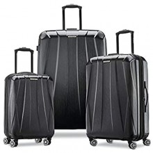 Samsonite Centric 2 Hardside Expandable Luggage with Spinner Wheels  Black  3-Piece Set (20/24/28)