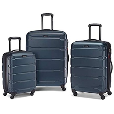 Samsonite Omni PC Hardside Expandable Luggage with Spinner Wheels  Teal  3-Piece Set (20/24/28)