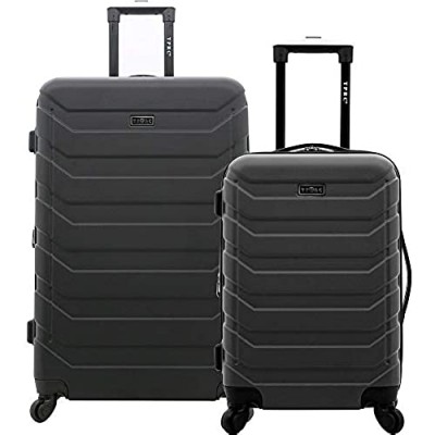 TPRC Madison Heights Expandable Spinner Hardside Luggage  Black  2-Piece Set (20/28)