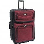 Travel Select Amsterdam Expandable Rolling Upright Luggage Burgundy 8-Piece Set