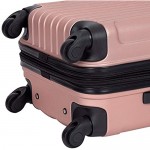 Travelers Club Midtown Hardside 4-Piece Luggage Travel Set Rose Gold