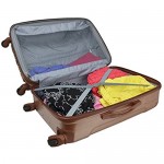 Travelers Club Polaris Hardside Metallic Spinner Luggage Copper 3-Piece Set (20/24/28)