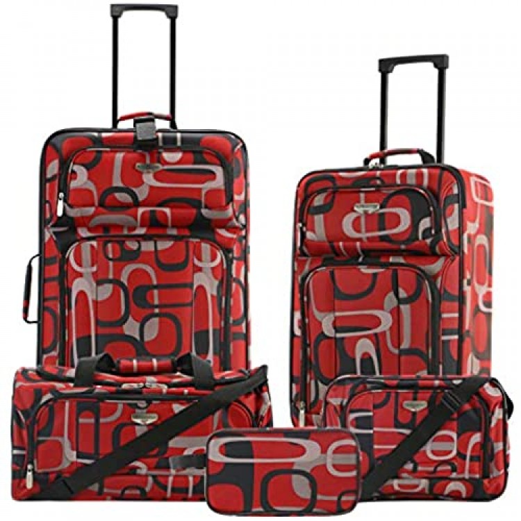 Travelers Club Tuscany 5-Piece Upright Luggage Set Circle