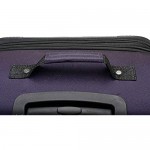 U.S. Traveler Aviron Bay Expandable Softside Luggage with Spinner Wheels Purple 2-Piece Set