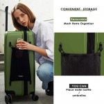 VERAGE Luggage Sets with X-Large Spinner Wheels Expandable Hardshell 2 Piece Luggage Sets Travel Suitcase Set TSA Approved(20/24-Inch Green)
