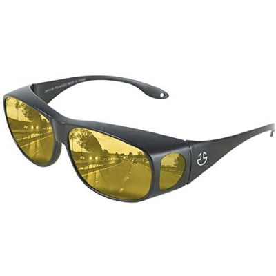 Fit Over HD Day / Night Driving Glasses Wraparound Sunglasses for Men  Women - Anti Glare Polarized Wraparounds