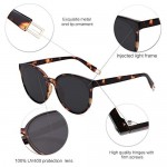 SOJOS Fashion Round Sunglasses for Women Men Oversized Vintage Shades SJ2057