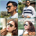 Wangly Polarized Unisex Clip On Flip Up Sunglasses Over Prescription And Reading Glasses Frames Suitable For Driving