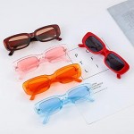 Women Retro Rectangle Sunglasses Vintage Small Square Sun Glasses Novelty Cat Eye Frame Glasses Eyewear