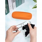 3 Pieces Hard Shell Glasses Eyeglasses Sunglasses Case with Eyeglass Cloth