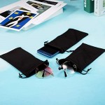 40 Pack Microfiber Case Pouch Bag Glasses Sunglasses Case with 2 Pieces Cleaning Cloth