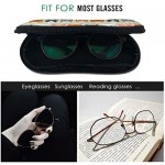 BLUBLU Sunglasses Soft Case with Belt Clip Portable Glasses Case Neoprene Zipper Eyeglass Bag
