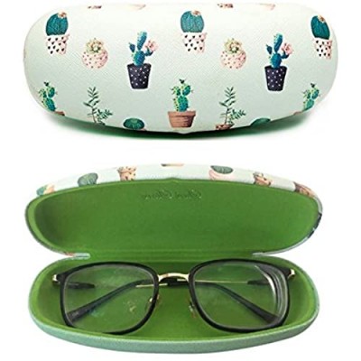 Eyeglasses Clamshell Hard Case Cactus Printed Cute Protective Holder