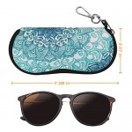 Fintie Glasses Case with Carabiner Ultra Light Portable Neoprene Zipper Sunglasses Soft Case