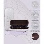 Hard Shell Clamshell Eyeglasses Case Raylove Portable Glasses Protection Case
