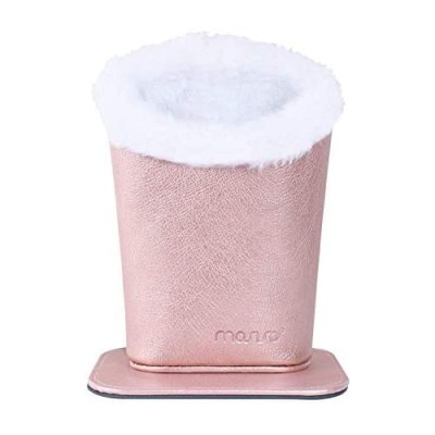 MOSISO Eyeglasses Holder  Plush Lined PU Leather Stand Case with Magnetic Base