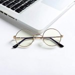 AZORB Blue Light Blocking Glasses for Women Men Retro Round Metal Frame Eyeglasses