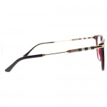 Burberry BE 2255Q 3657 Havana Bordeaux Plastic Square Eyeglasses 51mm