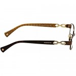 Coach Women's HC5054 Eyeglasses Satin Brn/Dark Tort Gold Sig C 49mm