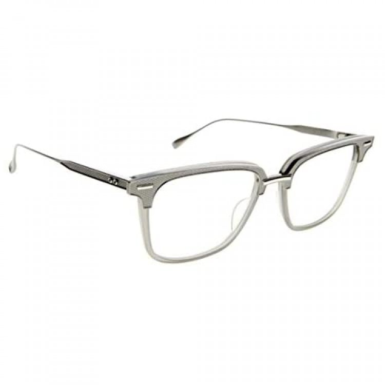 Dita Oak DRX-2085-A-GRY-SLV-52 Eyeglasses Antique silver/matte grey w/Clear Demo Lens