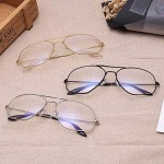 Dollger Classic Glasses Clear Lens Non Prescription Metal Frame Eyewear Men Women