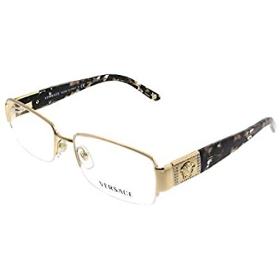Versace VE 1175B Eyeglasses w/Gold Frame and Non- 53 mm Diameter Lenses 