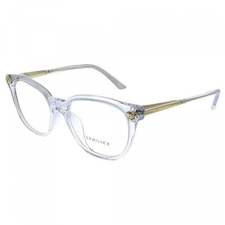 Versace VE 3242A 148 Transparent Plastic Round Eyeglasses 54mm