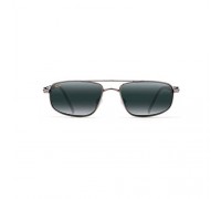 Maui Jim Men's Kahuna Rectangular Sunglasses  Gunmetal/Neutral Grey Polarized  Medium