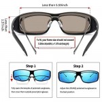 Sunglasses Fit Over Glasses Polarized 100% UV Protection Wrap-around Sunglasses for Men & Women Driving