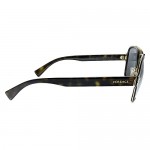 Versace VE 2199 12524T Havana Plastic Square Sunglasses Grey Mirror Lens