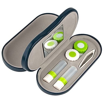 Double Sided 2 in 1 Dual Glasses and Contacts Case with Mirror