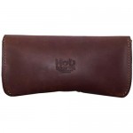 Hide & Drink Thick Sturdy Leather Eyeglasses Case For (6 In.) Long Glasses Eyewear-Sunglasses Protector Heavy Duty Portable Holder Handmade Includes 101 Year Warranty :: Bourbon Brown