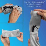 MagicFiber Microfiber Eyeglass Sunglasses Cell Phone Cleaning Pouch Case (4 Pack) – Ultra Soft Storage with Cleaning Cloth Closure Flap