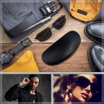 MyEyeglassCase Hard Sunglasses Cases for Large to oversized frames with cleaning cloth