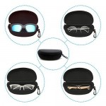 Sunglasses Case and Large Waterproof Eyeglasses Case Hard EVA zipper for Men & Women or Children with Cleaning Cloth…