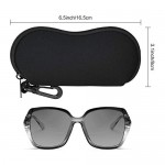 ZZ Sanity (2PCS) Sunglasses Soft Case Ultra Light Neoprene Zipper Eyeglass Case/Belt Clip