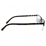 Burberry BE 1282 1008 Brushed Gunmetal Metal Semi-Rimless Eyeglasses 55mm