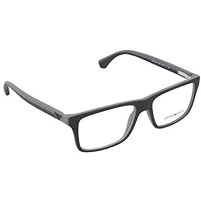Emporio Armani EA 3034 Men's Eyeglasses Black/Rubber Grey 55