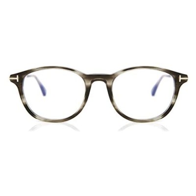 Eyeglasses Tom Ford FT 5553 -B 056 Shiny Striped Black & Grey  Rose Gold/Blue B  Shiny Striped Black Grey  50-19-145